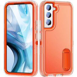 Mobigear Rugged Stand Samsung Galaxy S23 Fodral Hårdplast Skal Stötsäkert med ställ - Orange
