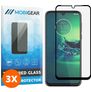 Mobigear Premium Motorola Moto G8 Plus Vidro temperado Película de ecrã - Compatível com capas - Preto (Pack de 3)