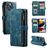 CaseMe C30 iPhone 13 Pro Max Cover a libro portafoglio - Blu
