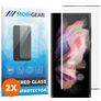 Mobigear Curved Samsung Galaxy S23 Ultra Vidro temperado Película de ecrã - Compatível com capas - Preto (Pack de 2)