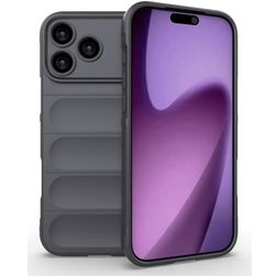 Mobigear Bumpy iPhone 18 Pro Max TPU flexible Carcasa - Dark Grey