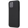 Mobigear Rubber Touch iPhone 12 Silikone Bagsidecover - Sort