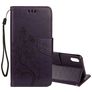 Mobigear Flowers iPhone XR Capa livro Carteira - Roxo
