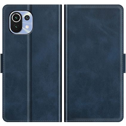 Mobigear Slim Magnet Xiaomi Mi 11 Lite Wallet case - Dark Blue