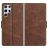 Mobigear Slim Magnet Samsung Galaxy S22 Ultra Capa livro Carteira - Castanho