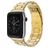 Mobigear Antwerp Ruostumaton teräs Apple Watch Ranneke Perhoslukko - 42/41/40/38 mm - Kulta