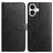 Mobigear Flowers iPhone 17 Cover a libro portafoglio - Nero