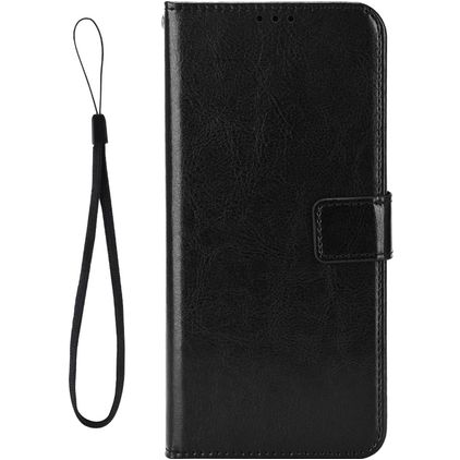 Mobigear Wallet HONOR X7 Lompakkokotelo + Setelitasku - Musta