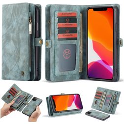CaseMe 008 iPhone 11 Pro Cover Aftageligt 2-i-1-pungetui med Seddelrum - Blå