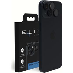 Elite iPhone 14 Cristal templado Protector de lente de cámara - Compatible con fundas - Negro