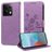 Mobigear Flowers POCO X6 Funda tipo libro Cartera - Morado