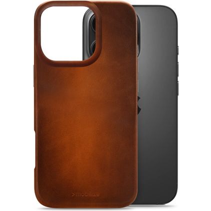 Mobilize Premium iPhone 16 Pro MagSafe Vera pelle Back cover - Burned Cognac