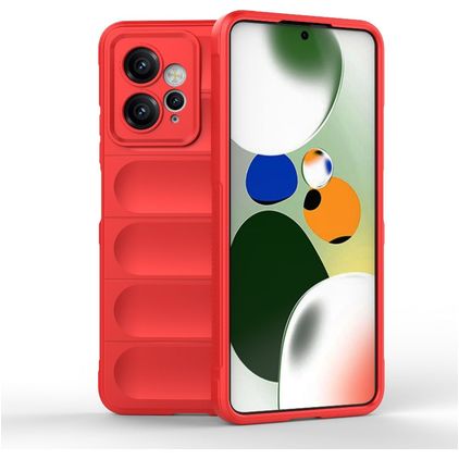 Mobigear Bumpy Xiaomi Redmi Note 12 Fleksibel TPU Bagsidecover - Rød