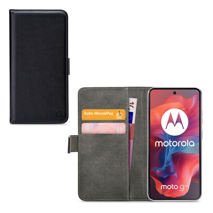 Mobilize Classic Gelly Wallet Motorola Moto G04 Capa livro Carteira - Preto