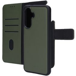Mobiparts Samsung Galaxy A56 Cover Vera pelle Cover a libro 2 in 1 con guscio estraibile a portafoglio - Verde