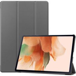 Mobigear Tri-Fold Samsung Galaxy Tab S7 FE Lompakkokotelo - Harmaa