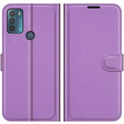 Mobigear Classic Motorola Moto G50 Capa livro Carteira - Roxo