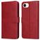 Mobigear Wallet iPhone 16e Funda tipo libro Cartera - Rojo