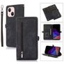 Mobigear Zipper iPhone 14 Plus Wallet case - Black