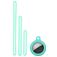 Mobigear Lanyard Apple AirTag Cover Silicone flessibile - Verde menta