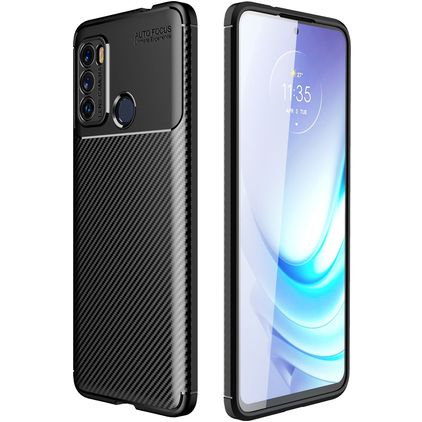 Mobigear Racing Motorola Moto G60 Flexible TPU Back cover - Black