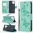 Mobigear Butterfly Samsung Galaxy A12 Wallet case - Turquoise