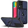 Mobigear Armor Ring Cam Slide Samsung Galaxy M53 Hard Case Back cover Shockproof with Ring Holder - Blue