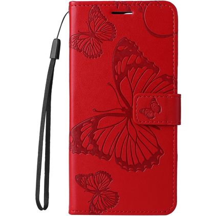 Mobigear Butterfly HONOR 200 Lite Wallet case - Red