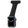 Mobigear Clip Sjuksköterskeklocka Apple Watch Armband Säkerhetsnål - 49/46/45/44 mm - Svart