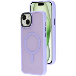Mobiparts Hardcover iPhone 15 Plus MagSafe Fodral Hårdplast Skal - Satin Lila