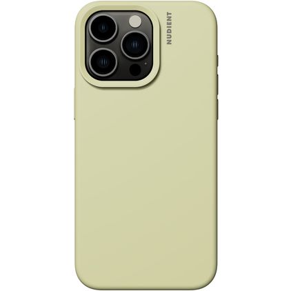 Nudient Base iPhone 15 Pro Max Silikoni Suojakuori - Pale Yellow