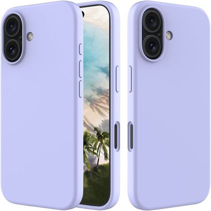 Mobigear Rubber Touch iPhone 16 Silicone Capa traseira - Roxo