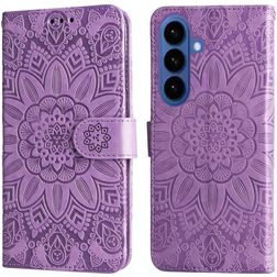 Mobigear Sunflower Samsung Galaxy S26 Plus Knížkové pouzdro Peněženka - Fialová