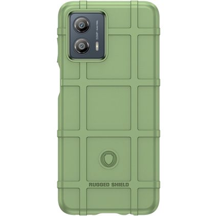 Mobigear Rugged Shield Motorola Moto G53 5G TPU flexible Carcasa Antigolpes - Verde