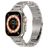 Mobigear Amsterdam Rostfritt stål Apple Watch Armband Fjärilslås - 49/46/45/44 mm - Titan