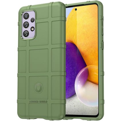 Mobigear Rugged Shield Samsung Galaxy A73 TPU flessibile Back cover Antiurto - Verde