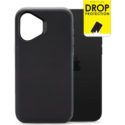 My Style Tough iPhone 16 Kova Suojakuori Iskunkestävä - Musta