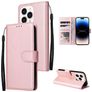 Mobigear Wallet iPhone 14 Pro Capa livro Carteira - Rosa dourado
