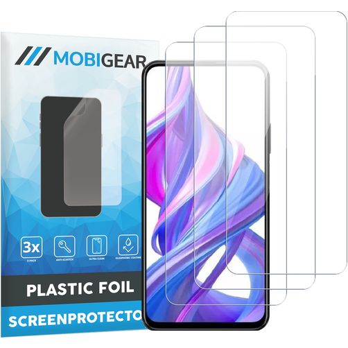 Mobigear HONOR 9X Pro Protector de pantalla Film - Compatible con fundas (pack de 3)