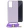 Mobilize Lanyard Gelly Samsung Galaxy A35 TPU flexible Funda con cuerda - Pastel Purple