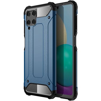 Mobigear Outdoor Samsung Galaxy A22 4G Funda Plástico rígido Carcasa Antigolpes - Azul