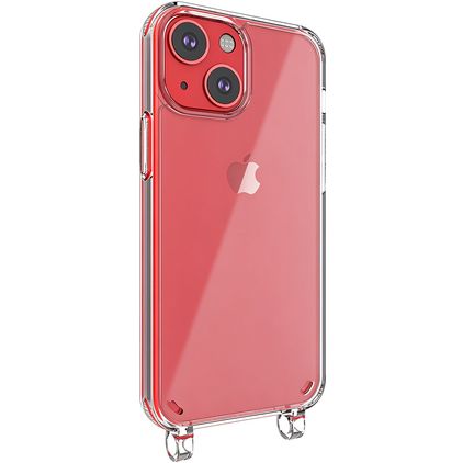 Mobigear Mix & Match Clear iPhone 13 Mini Flexible TPU Case with lanyard - Clear