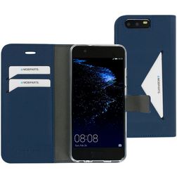 Mobiparts Classic Wallet Huawei P10 Plånboksfodral med sedelfack - Blå