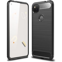 Mobigear Brushed Slim Google Pixel 4a Flexible TPU Back cover - Black