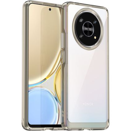 Mobigear Crystal HONOR Magic 4 Lite Hard Case Back cover - Clear / Grey
