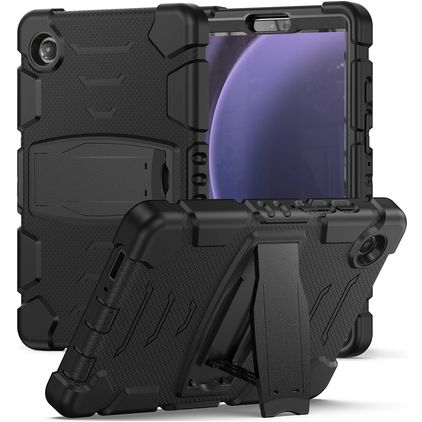 Mobigear ShieldStand Samsung Galaxy Tab A9 (2023) Case Plastic / Silicone Back cover + Stand - Black