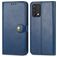 Mobigear Snap Button Realme GT Master Edition Funda tipo libro Cartera - Azul