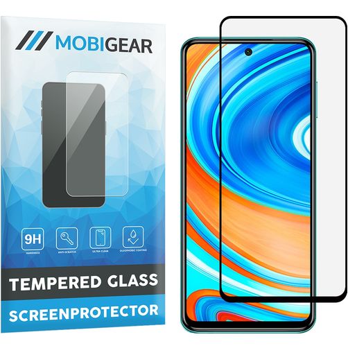 Mobigear Premium Xiaomi Redmi Note 9 Pro Glas Skærmbeskytter - Case Friendly - Sort
