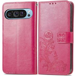 Mobigear Clover Google Pixel 10 Pro XL Wallet case - Magenta