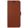 Valenta Gel Skin iPhone 14 Plus Skóra naturalna Etui z klapką typu portfel - Brązowy